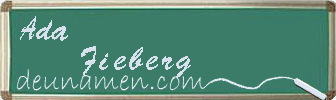 Ada Fieberg Visitenkarte